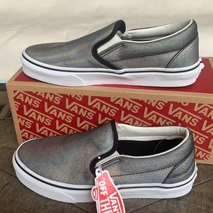 VANS CLASSIC SLIP ON PRISM SUEDE BLACK/TRUE WHITEW